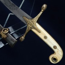 British c1860 Warwickshire Yeomanry Cavalry Officers Full Dress Mameluke Sword by Hamburger Rogers and Co 9